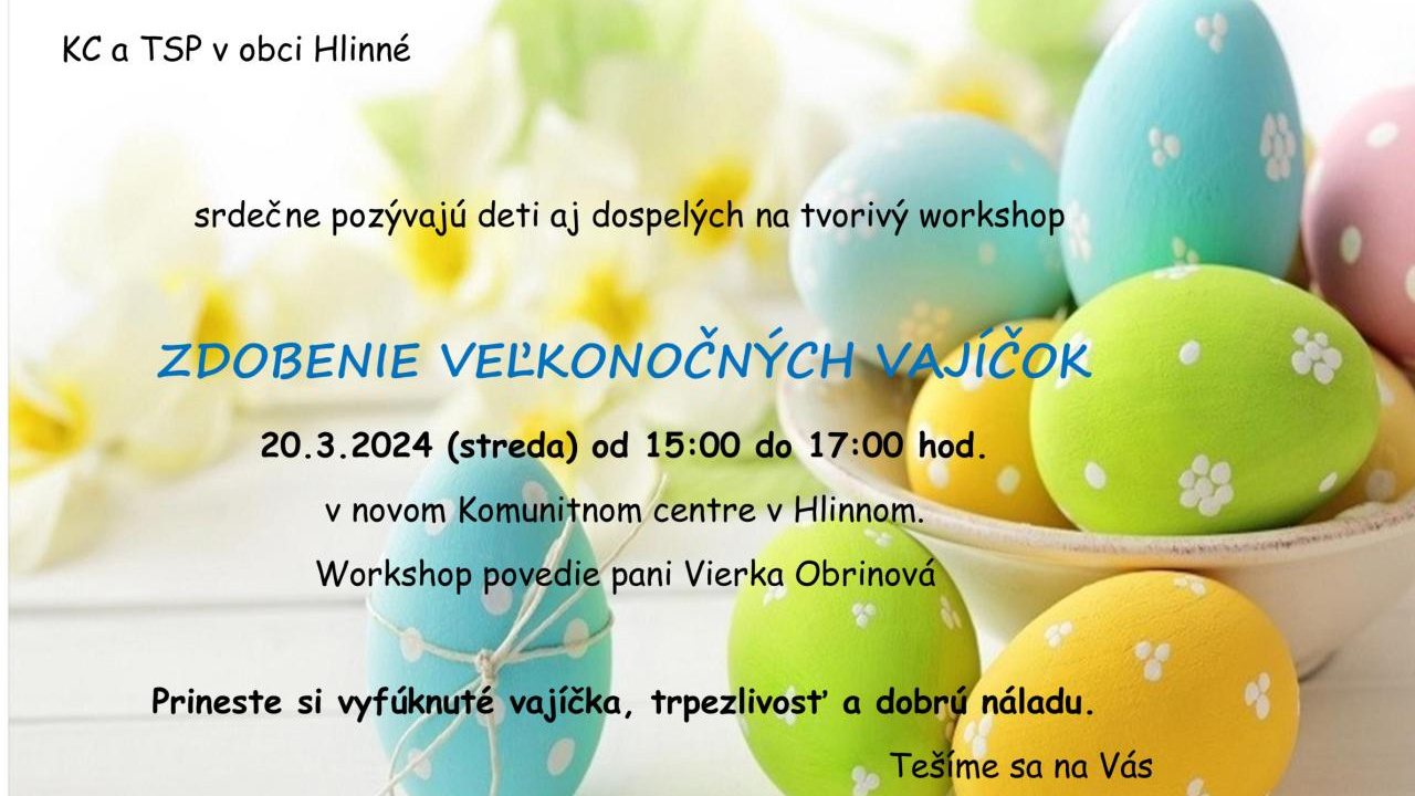 Fotografia fotogalérie Zdobenie veľkonočných vajíčok v spolupráci s TSP a KC.