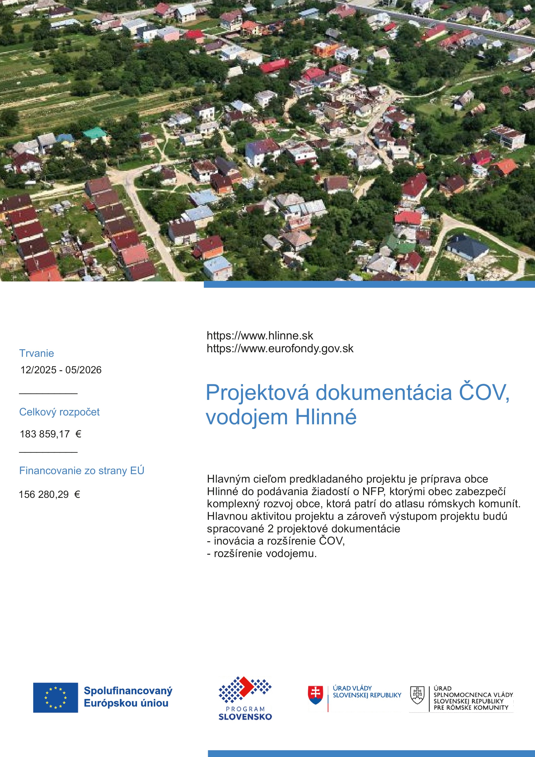 ČOV Hlinné - plagát