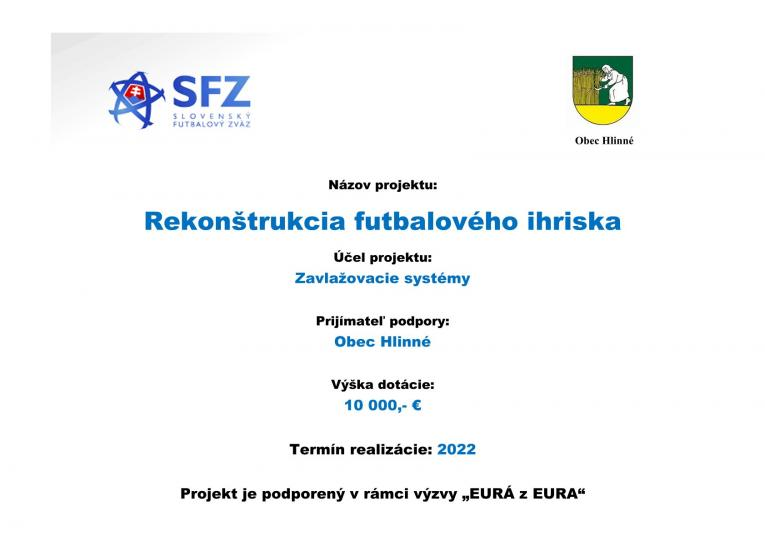 Fotka - Rekonštrukcia futbalového ihriska